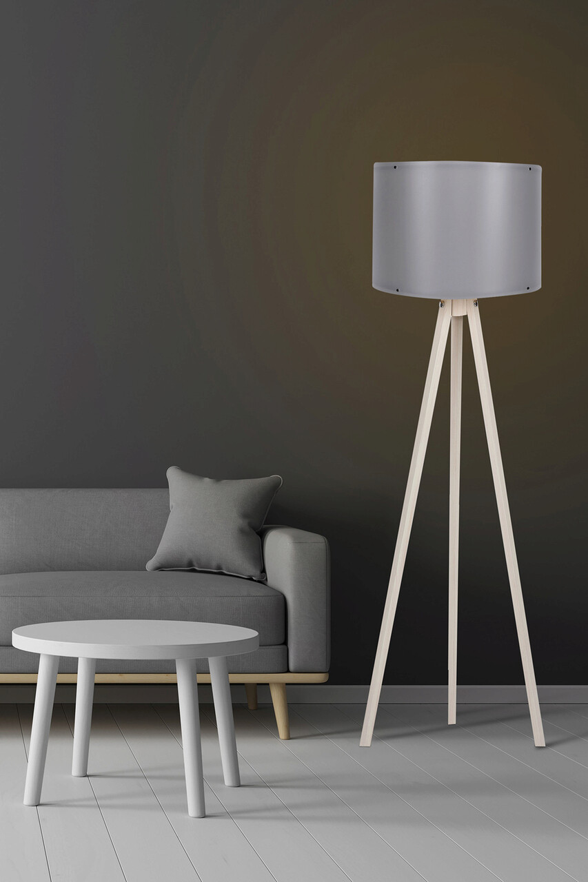 Lampadar, Opviq, 390FLH1118, Crem / Gri - imagine 5